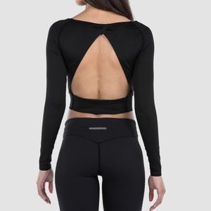 open back workout long sleeve